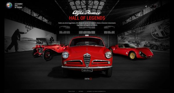 Легендарные автомобили Alfa Romeo в виртуальном Hall of Legends 