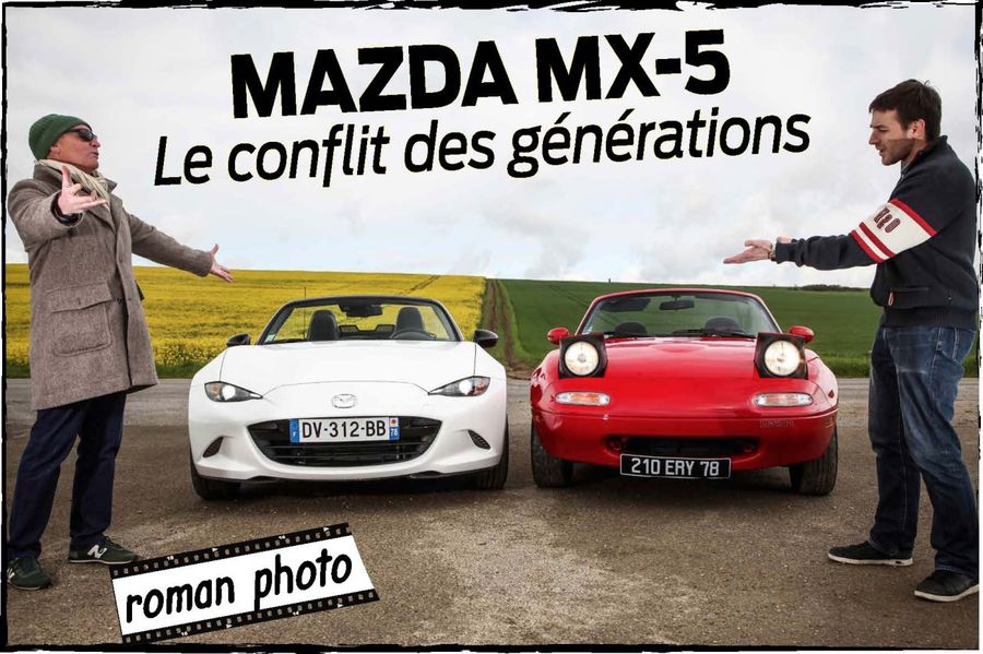 Mazda MX-5: le conflit des générations en roman photo