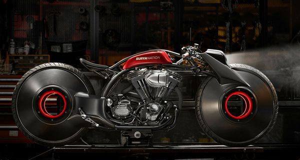 Кастомайзеры превратили Harley-Davidson в крутой байк в стиле фильма «Трон»