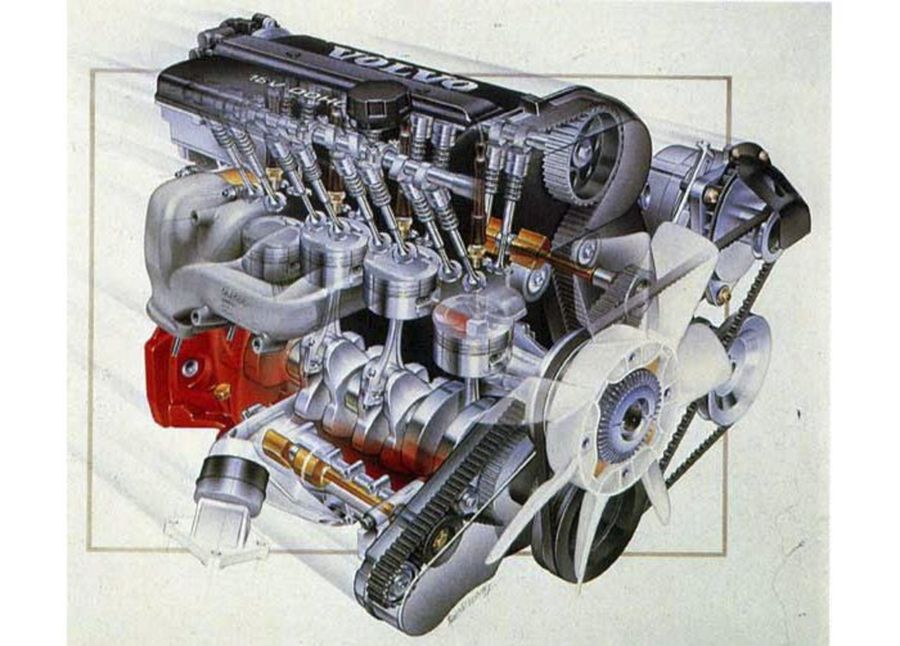Прямоугольный двигатель - Straight-four engine
