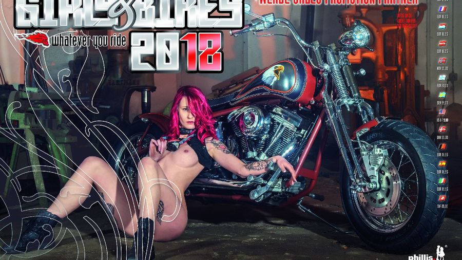 Девушки и мотоциклы в календаре Girls & Bikes 2018 (18+)
