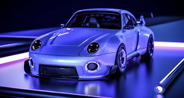 Дизайнер показал, как бы выглядел классический Porsche 911 в ретро-футуристическом стиле