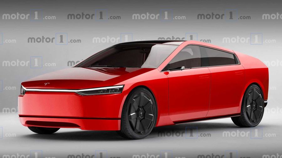 Дизайнеры показали, как бы выглядел Tesla Model S с внешностью Cybertruck