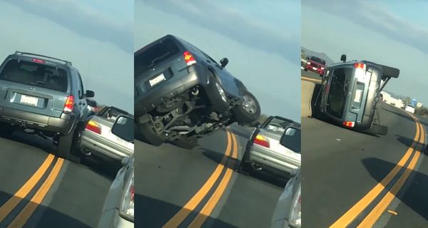 Это самый безумный дорожный инцидент из всех, что вы видели