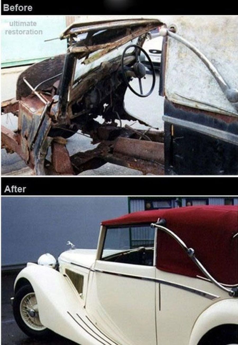Как восстанавливают старые машины