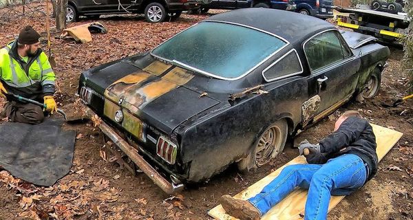 Найден супер-редкий Shelby Mustang GT350-H, простоявший на улице 40 лет