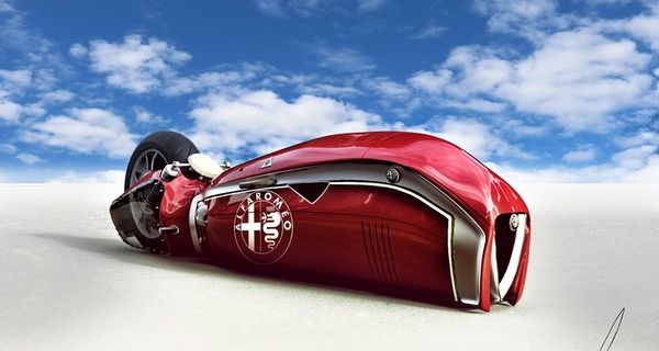 Дизайн-проект Alfa Romeo Spirito покажет как может выглядеть мотоцикл итальянской компании