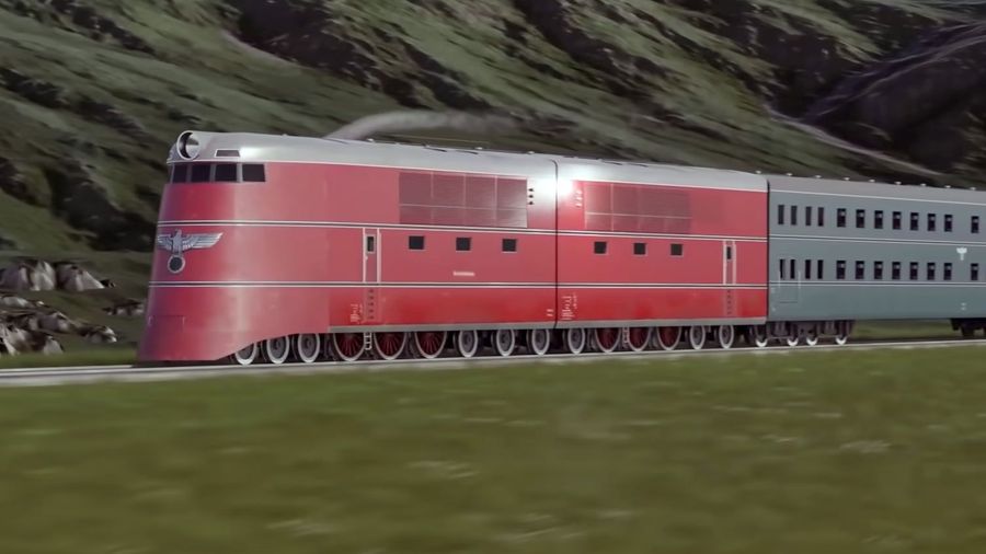 Проект гигантской железной дороги с шикарными поездами от нацистской Германии — Breitspurbahn