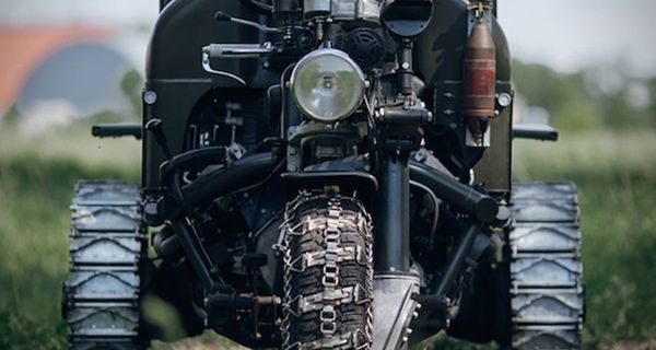 Трехколесный мото-мул итальянской армии - Moto Guzzi 3-Wheel Motorcycle