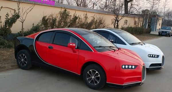 Китайцы сделали электрический Bugatti Chiron всего за 300 тысяч рублей