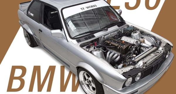 Неожиданный СВАП: BMW E30 325i оснастили 4-цилиндровым мотором Honda K24