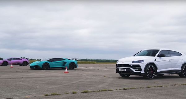 Lamborghini Urus против Aventador против Huracan. Кто победит?
