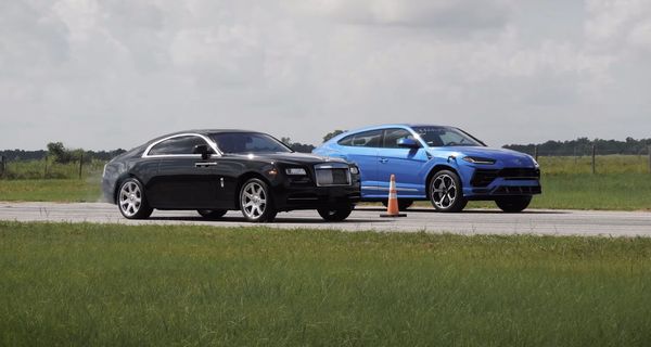 Кто быстрее? Rolls-Royce Wraith против тюнингованного Lamborghini Urus