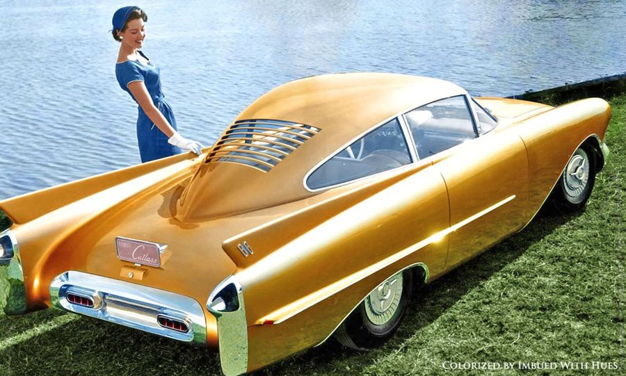 Старые черно-белые фотографии концептов General Motors обрели цвет в работах Patty Allison
