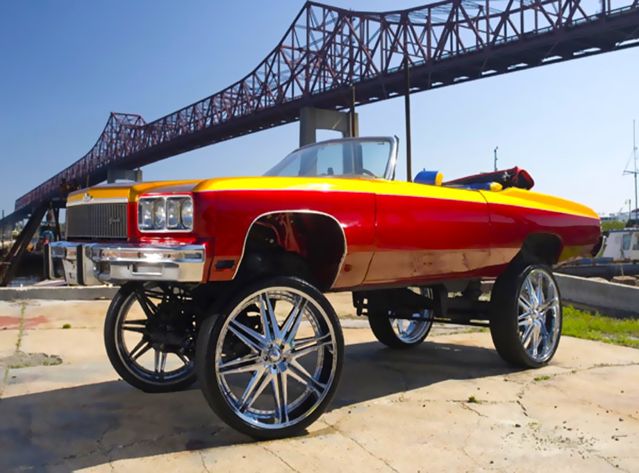lowrider, hi risers, лоурайдер, chevrolet impala, 50 inch wheels, 46 inch w...