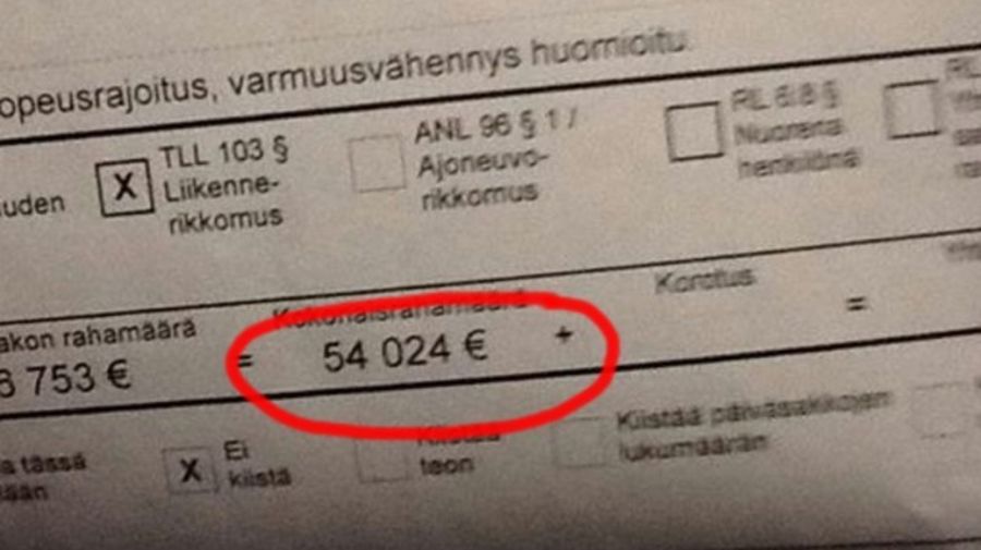 Depasirea limitei de viteza сu 23 km/h se poate incheia cu o amenda de 54 de mii de euro in Europa