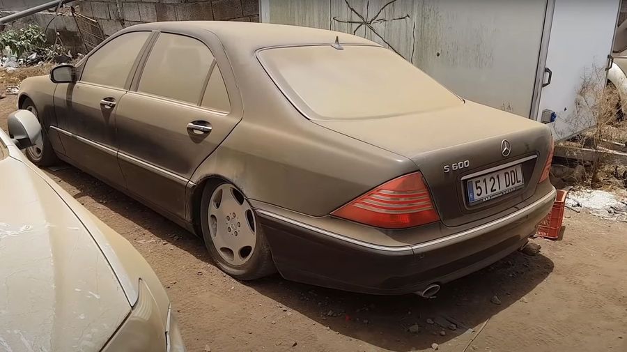 Посмотрите на попытки завести Mercedes-Benz S600, стоявший много лет без движения