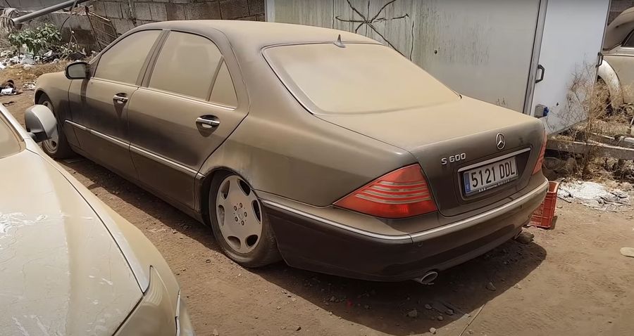 Посмотрите на попытки завести Mercedes-Benz S600, стоявший много лет без движения