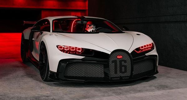 Bugatti Chiron Pur Sport примерил роль «корпоративного» автомобиля для Штурмовиков из «Звёздных Войн»