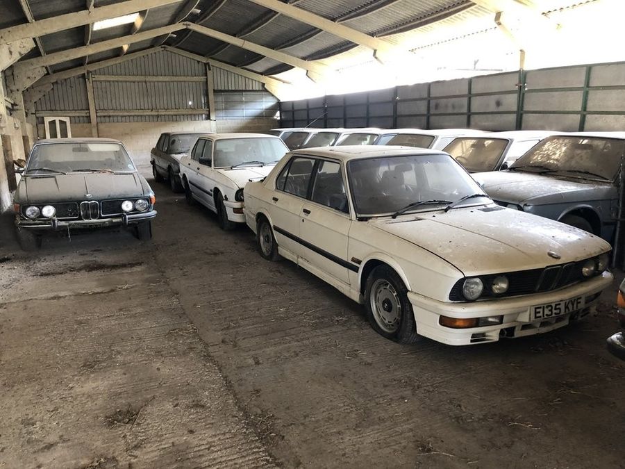 В старом сарае нашли девять BMW E28 5-серии, в том числе два редких М535i