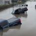 Кадры с дрона, показывающие затопленные автомобили после ураганы Бета