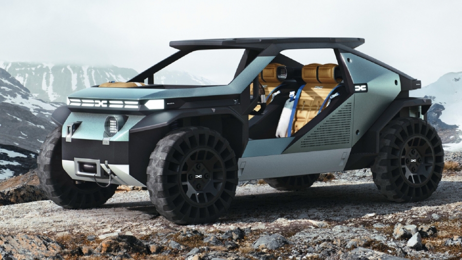 Dacia показал Manifesto — стильный электрический внедорожник с безвоздушными шинами