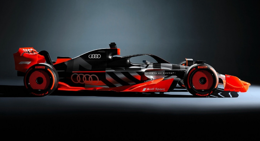 Audi показал, как будет выглядеть ливрея для их болида Формулы-1