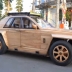 Китаец своими руками собрал шестиколёсный Rolls-Royce из дерева