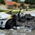 Электрический кроссовер Jaguar I-Pace сгорел дотла после самовозгорания