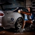 Шикарная фотосессия девушки и Toyota Supra на автомойке