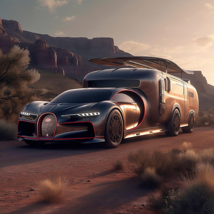 Если бы Bugatti решили начать производить роскошные автодома...