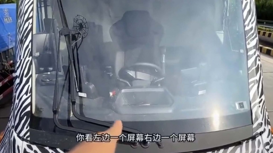 В Китае замечен «двойник» электрического грузовика Tesla Semi
