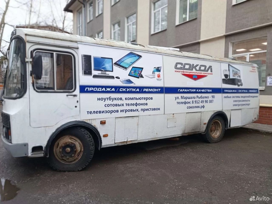 В Перми продают мобильную баню, созданную на базе автобуса ПАЗ-4234